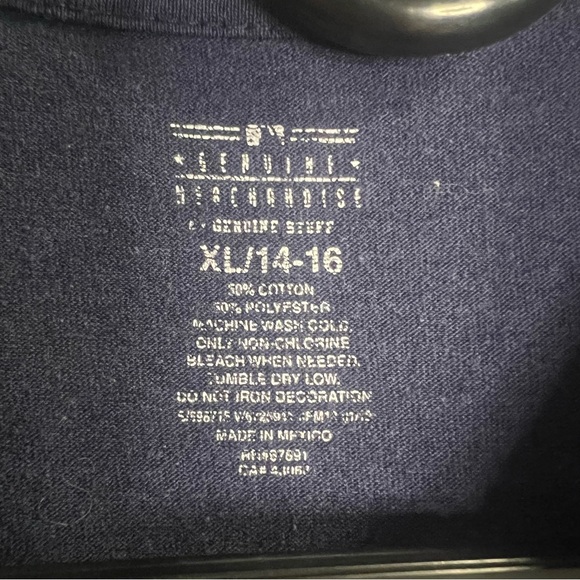 NY Yankees Boys XL Genuine Merchandise Navy Blue Short Sleeve Tee Baseball MLB - Picture 3 of 4